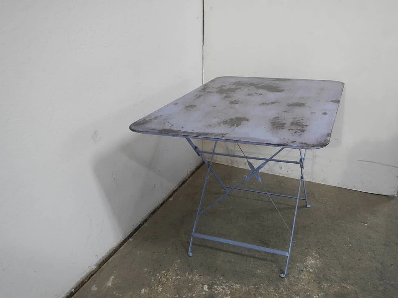 Rectangular folding garden table, 1980s 6