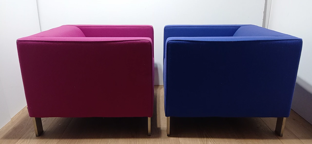 Pair of Lekker Strak armchairs by Gerard van den Berg for Lensvelt 8