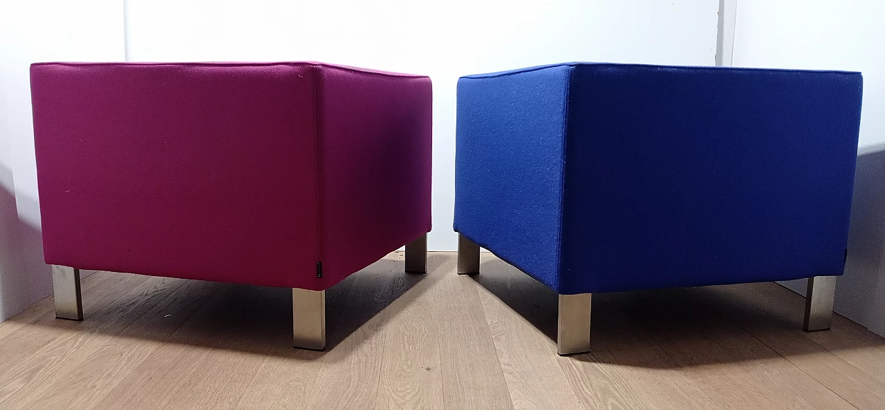 Pair of Lekker Strak armchairs by Gerard van den Berg for Lensvelt 9