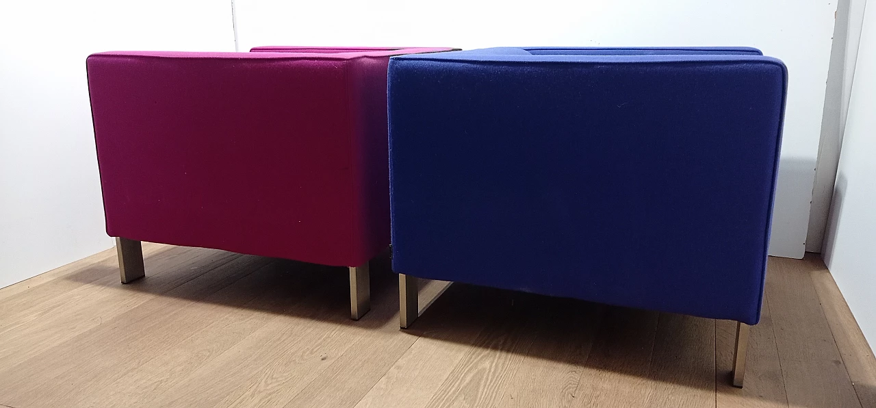 Pair of Lekker Strak armchairs by Gerard van den Berg for Lensvelt 11