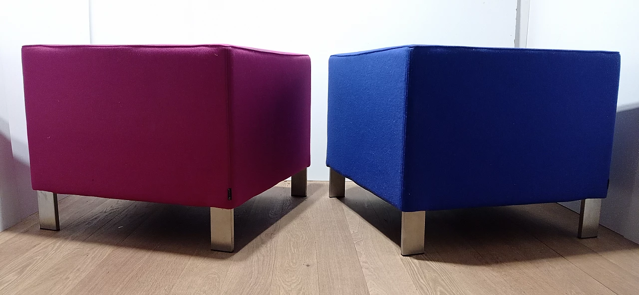 Pair of Lekker Strak armchairs by Gerard van den Berg for Lensvelt 16