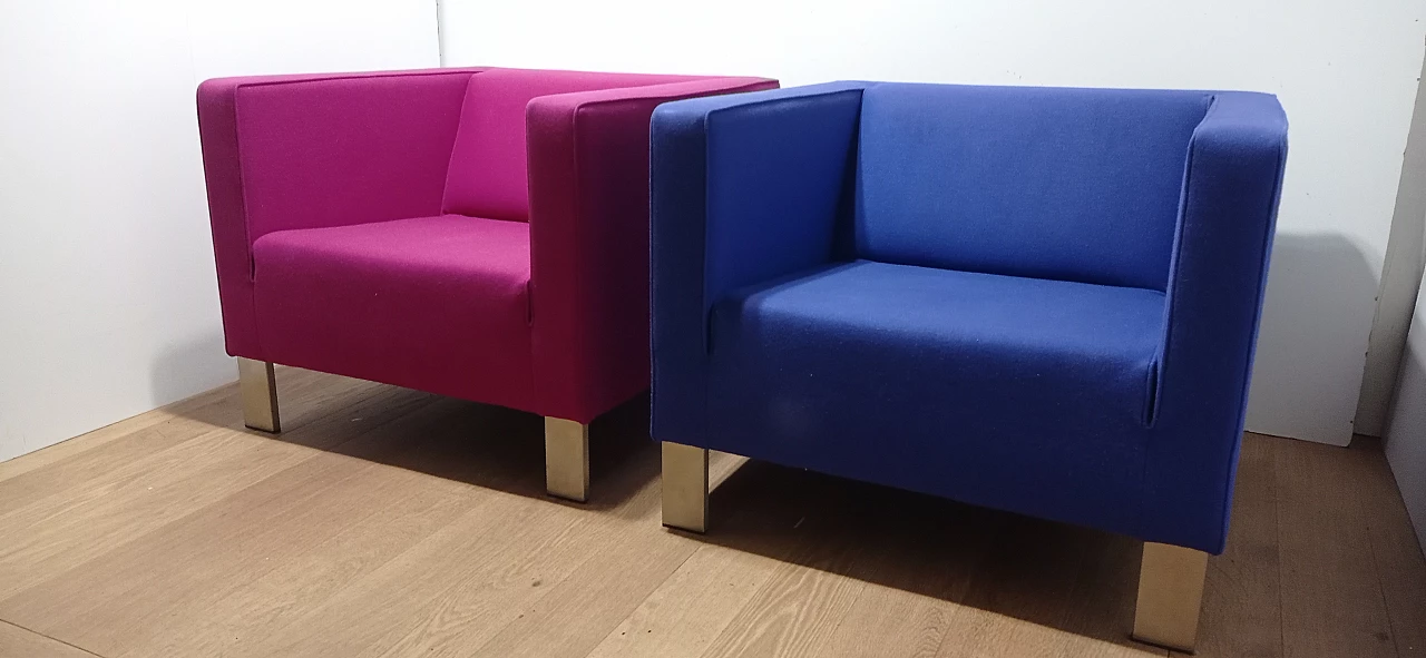 Pair of Lekker Strak armchairs by Gerard van den Berg for Lensvelt 26