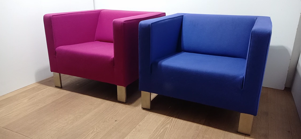 Pair of Lekker Strak armchairs by Gerard van den Berg for Lensvelt 27