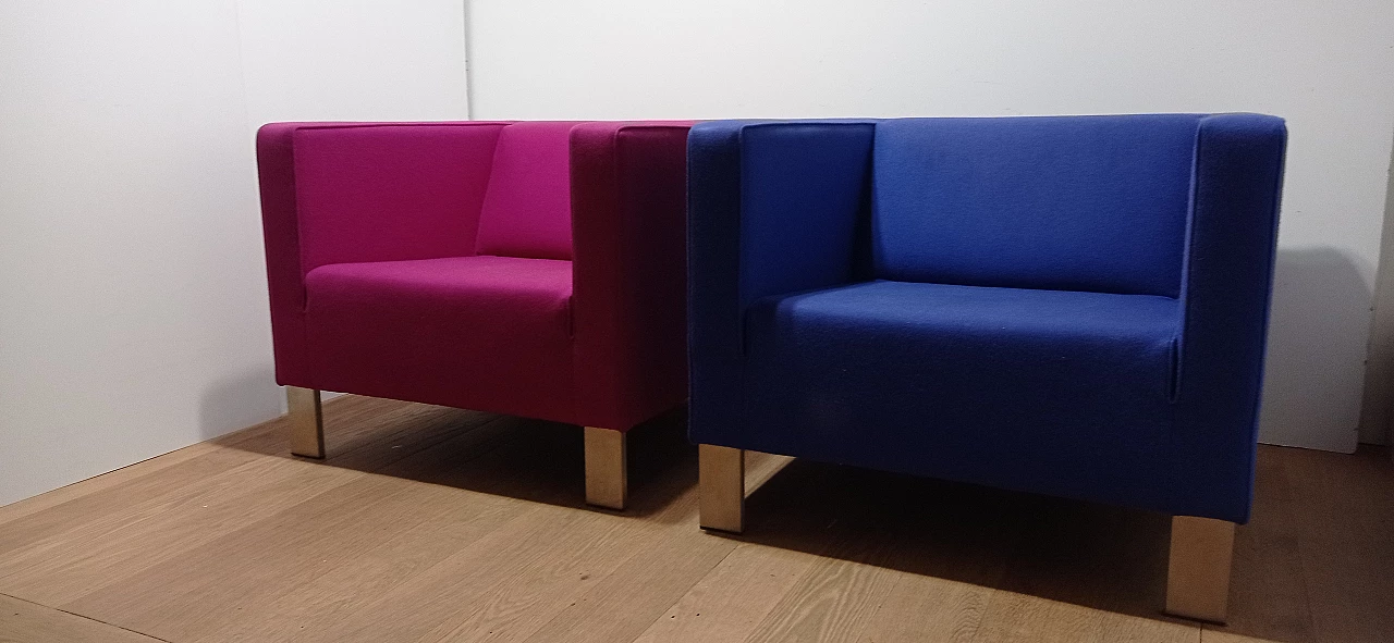 Pair of Lekker Strak armchairs by Gerard van den Berg for Lensvelt 28