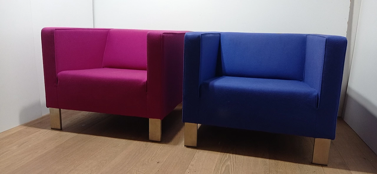 Pair of Lekker Strak armchairs by Gerard van den Berg for Lensvelt 29