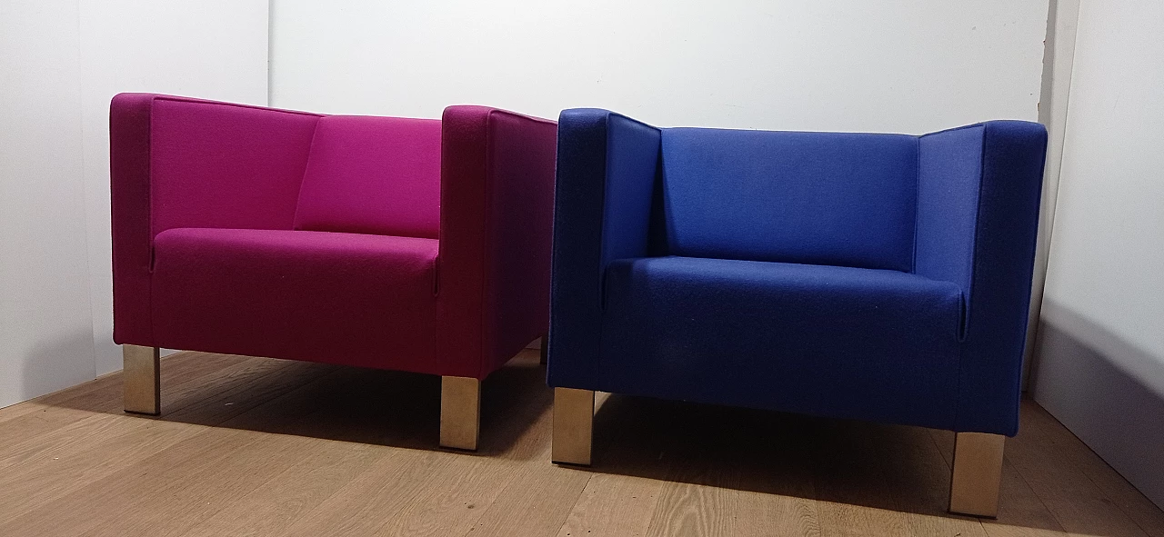 Pair of Lekker Strak armchairs by Gerard van den Berg for Lensvelt 31