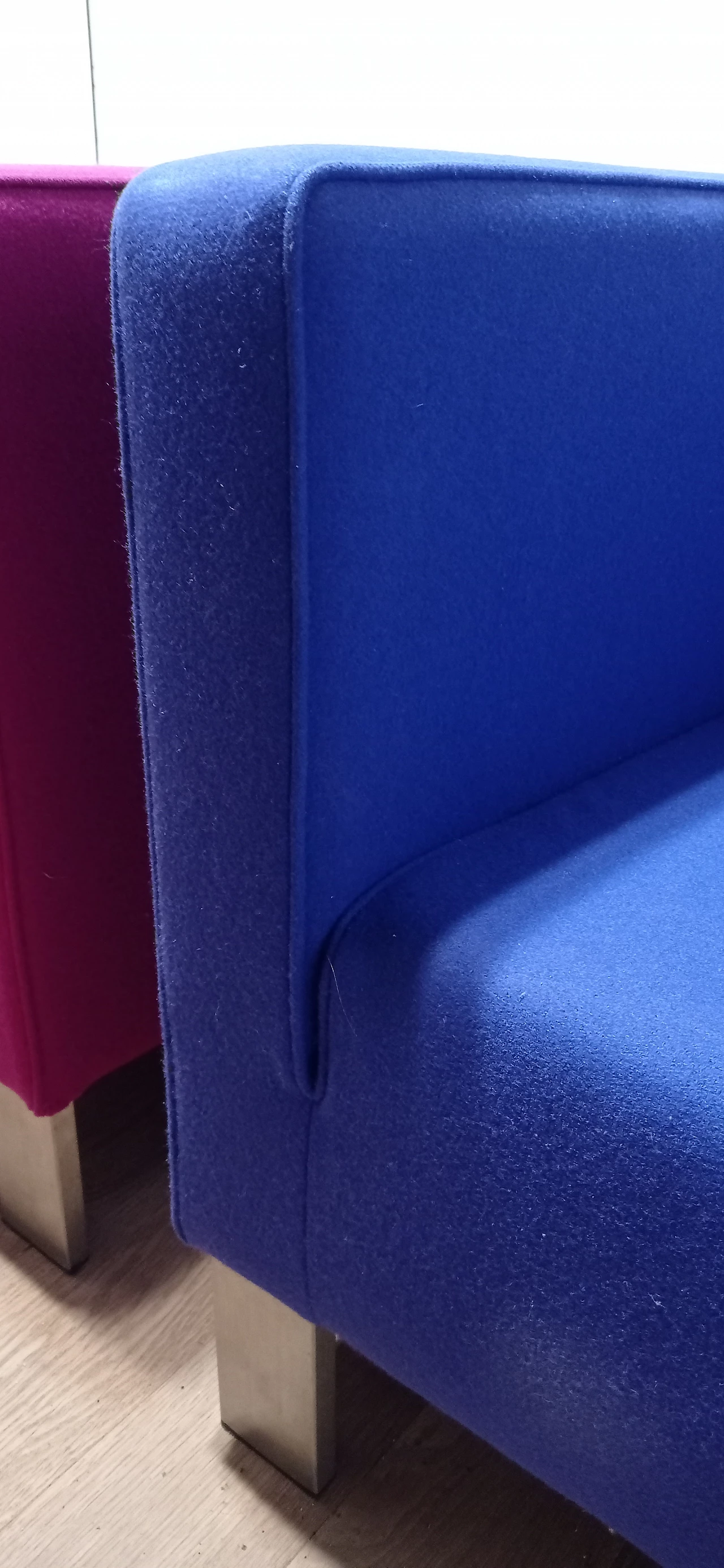 Pair of Lekker Strak armchairs by Gerard van den Berg for Lensvelt 75