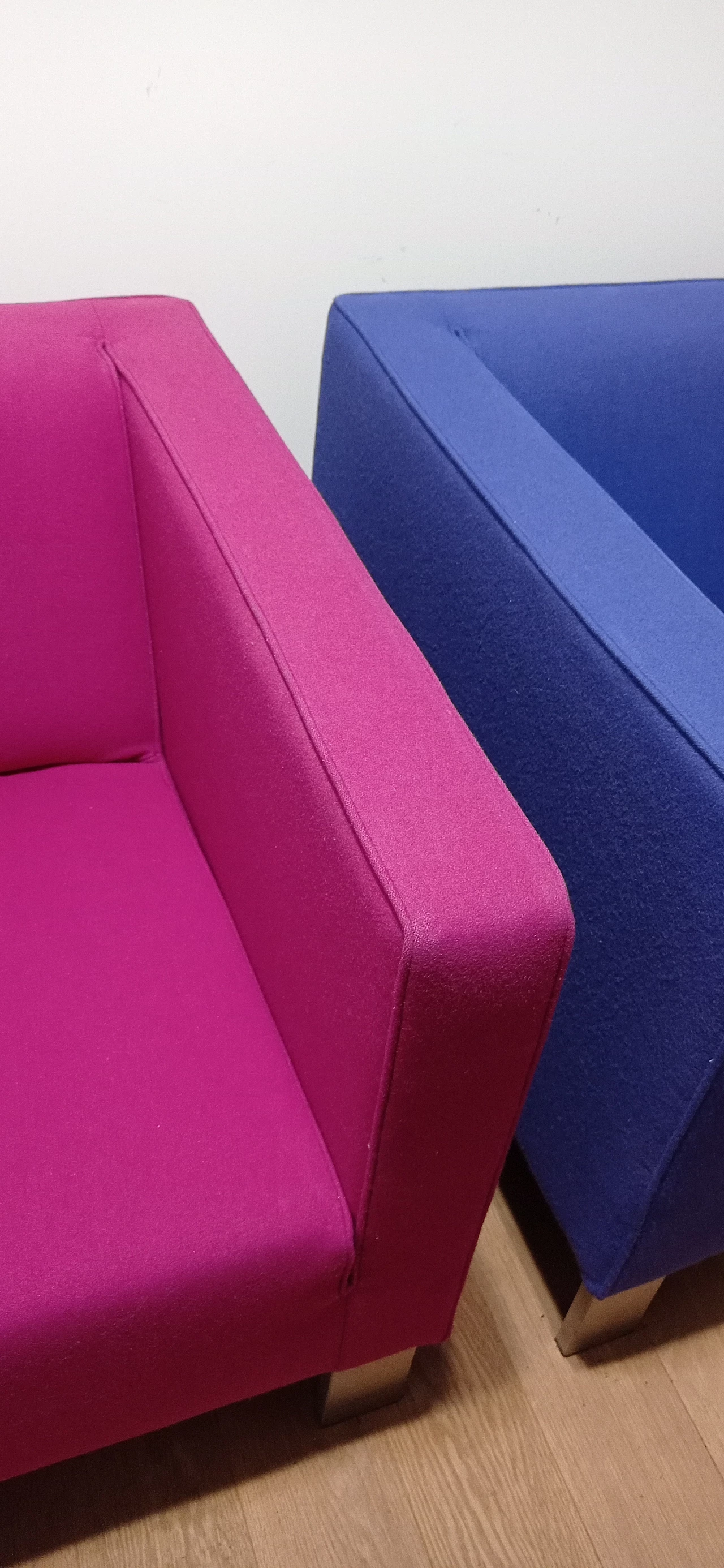 Pair of Lekker Strak armchairs by Gerard van den Berg for Lensvelt 85