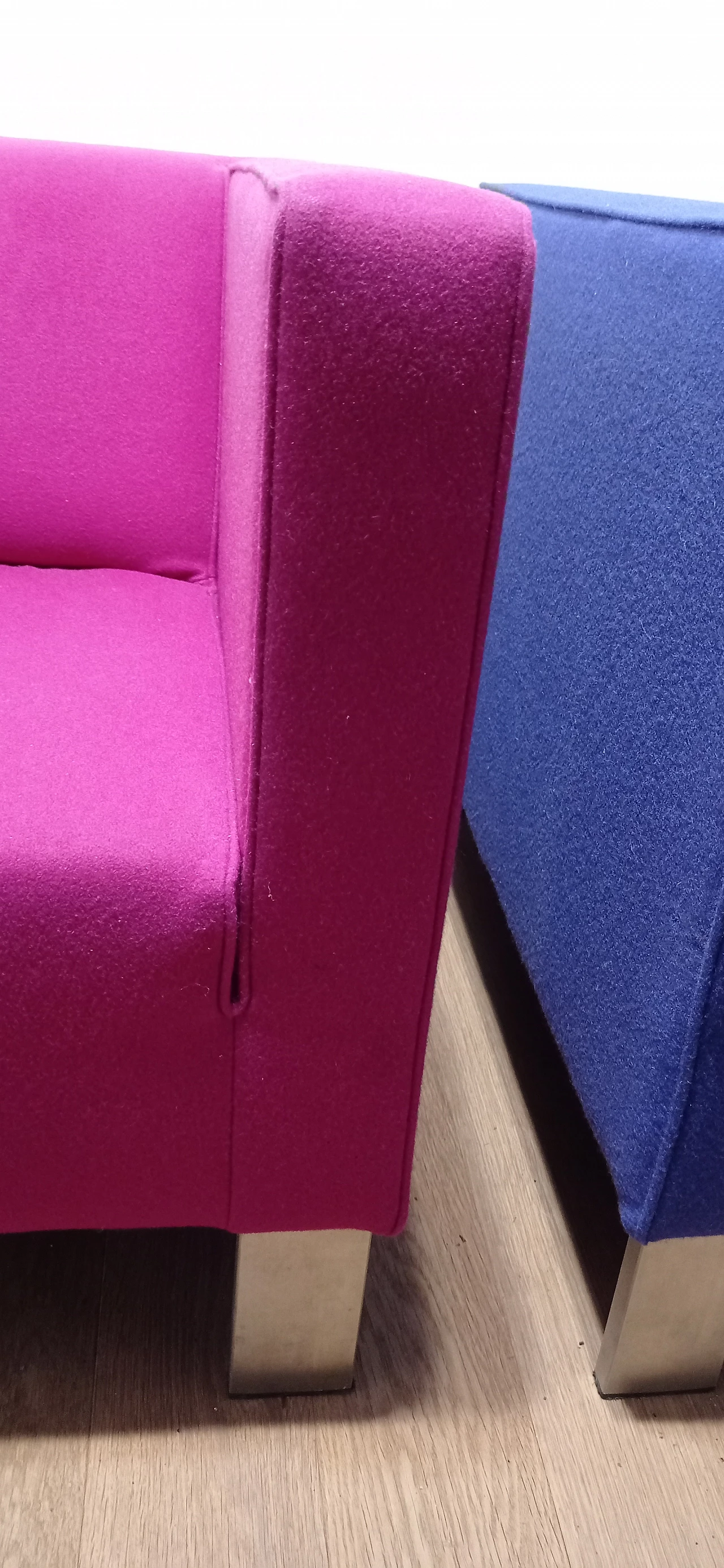 Pair of Lekker Strak armchairs by Gerard van den Berg for Lensvelt 87