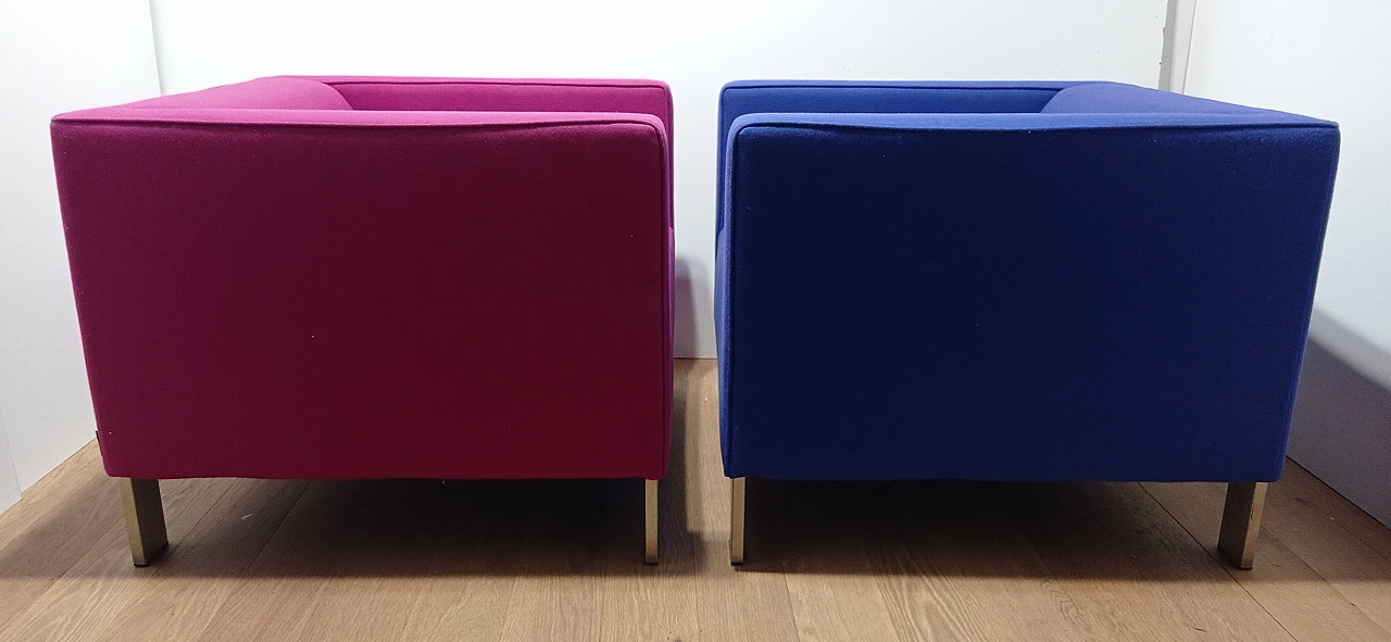 Pair of Lekker Strak armchairs by Gerard van den Berg for Lensvelt 145