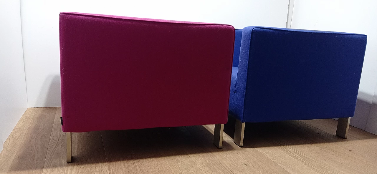 Pair of Lekker Strak armchairs by Gerard van den Berg for Lensvelt 149