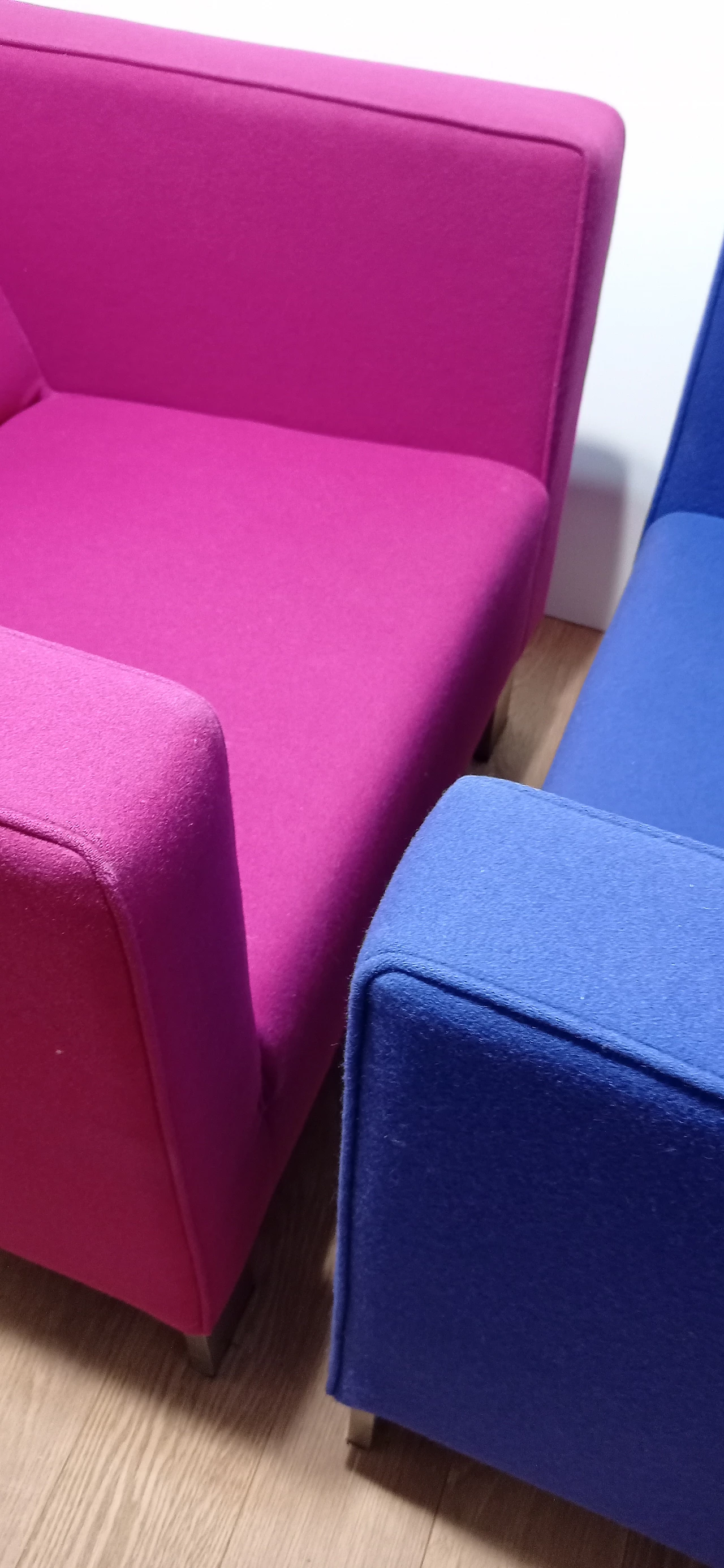 Pair of Lekker Strak armchairs by Gerard van den Berg for Lensvelt 160