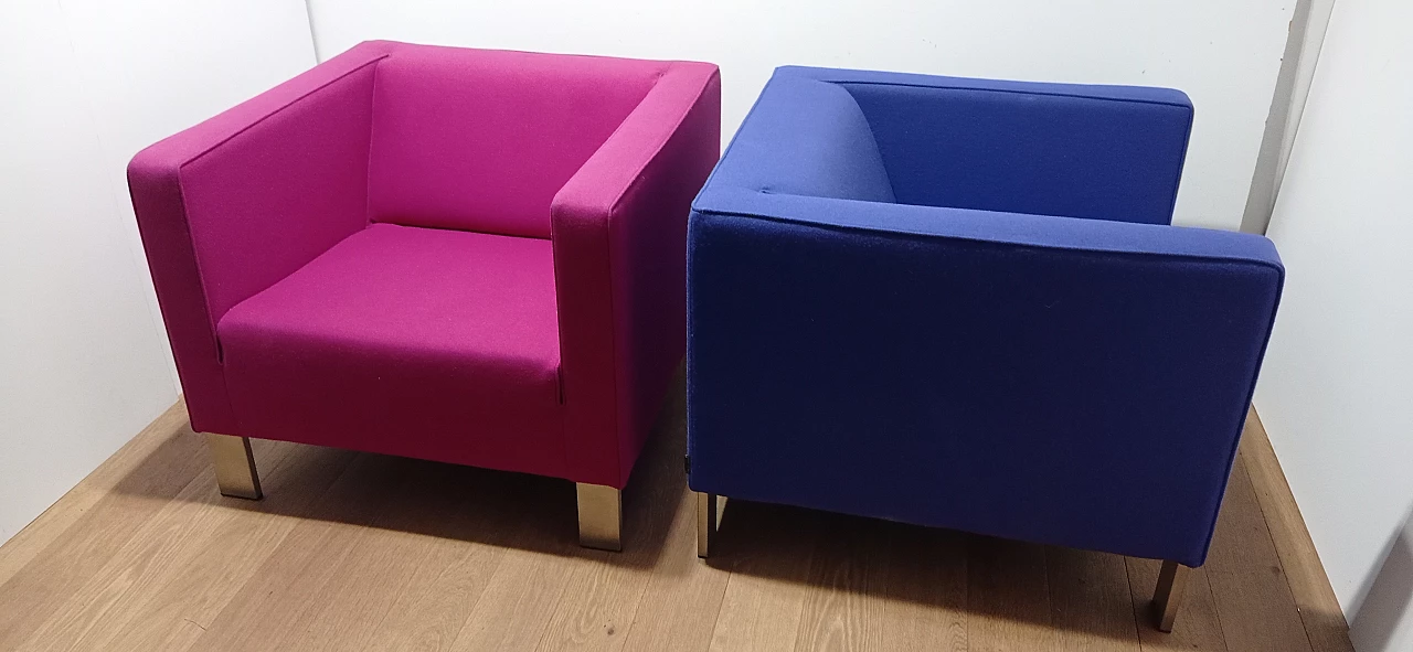 Pair of Lekker Strak armchairs by Gerard van den Berg for Lensvelt 225