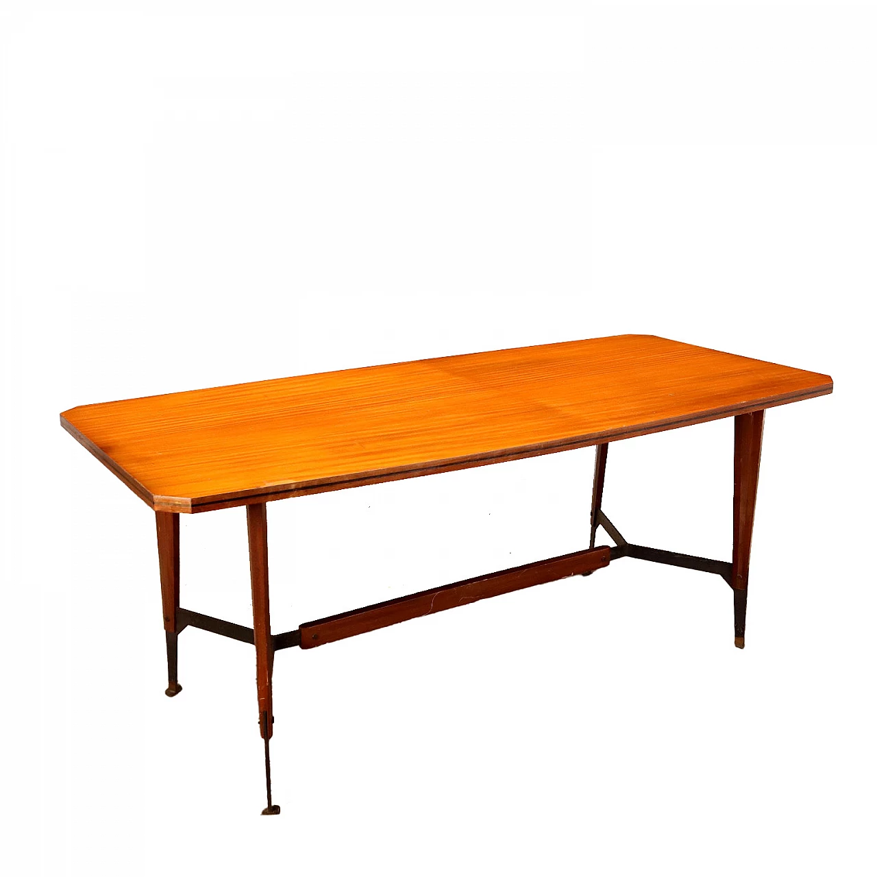 Beech and mahogany table, 1960s 1
