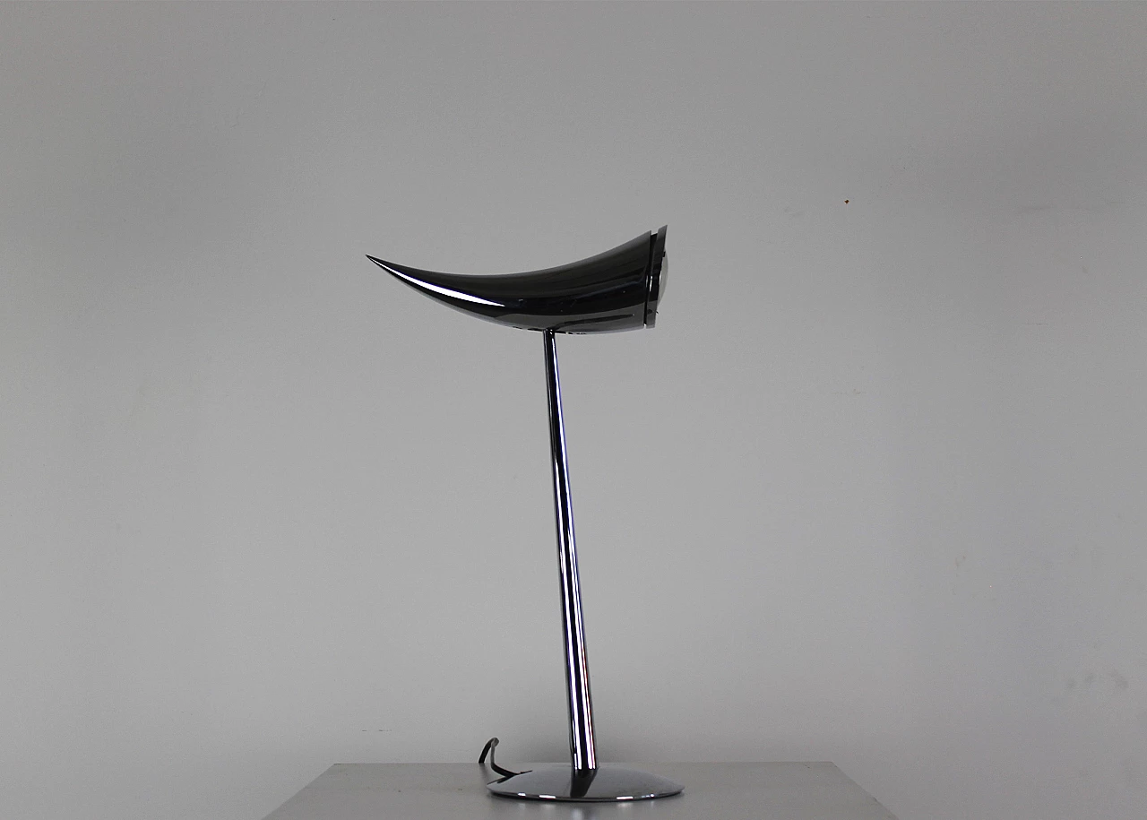 Lampada da tavolo Ara in metallo cromato lucido di Philippe Starck per Flos, 1988 2