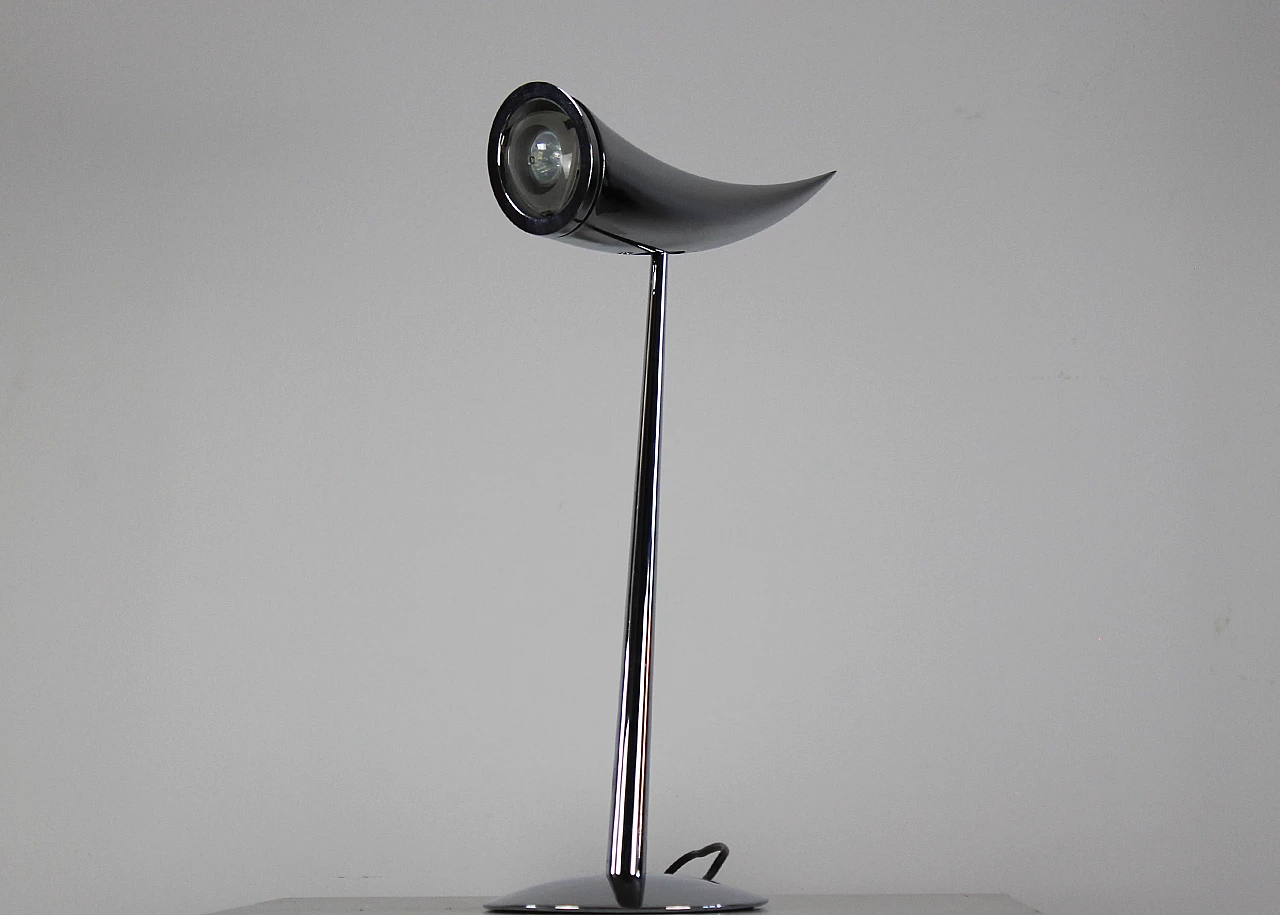 Ara polished chrome metal table lamp by Philippe Starck for Flos, 1988 8