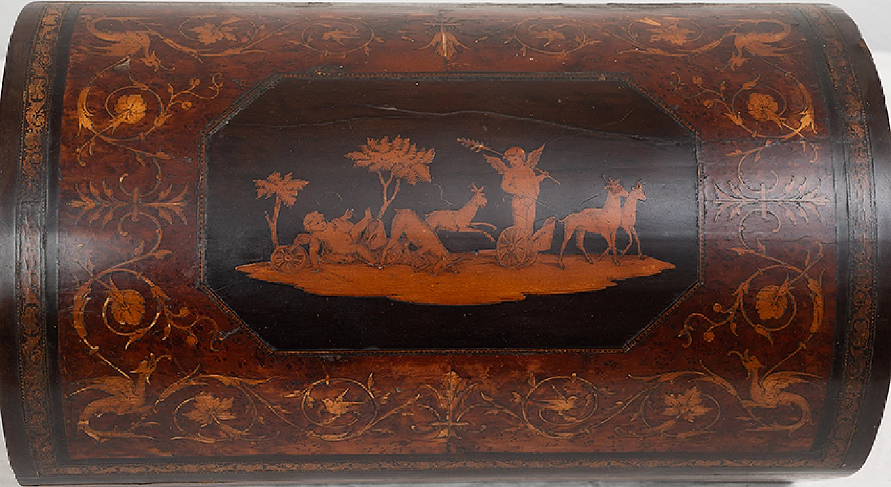 Jewellery box in exotic precious woods, 19th century 4