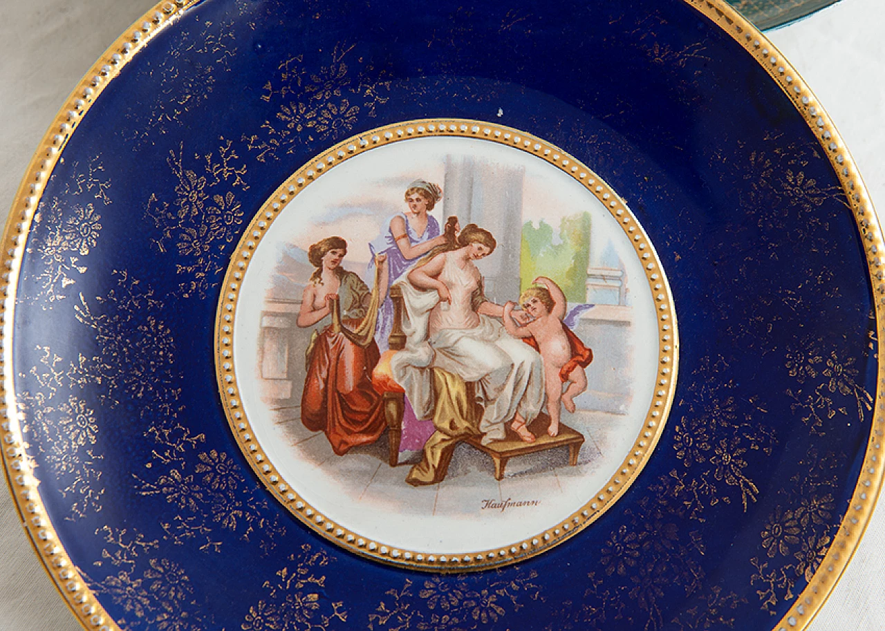 6 Piatti in porcellana di Vienna di Angelica Kauffmann, inizio '900 5