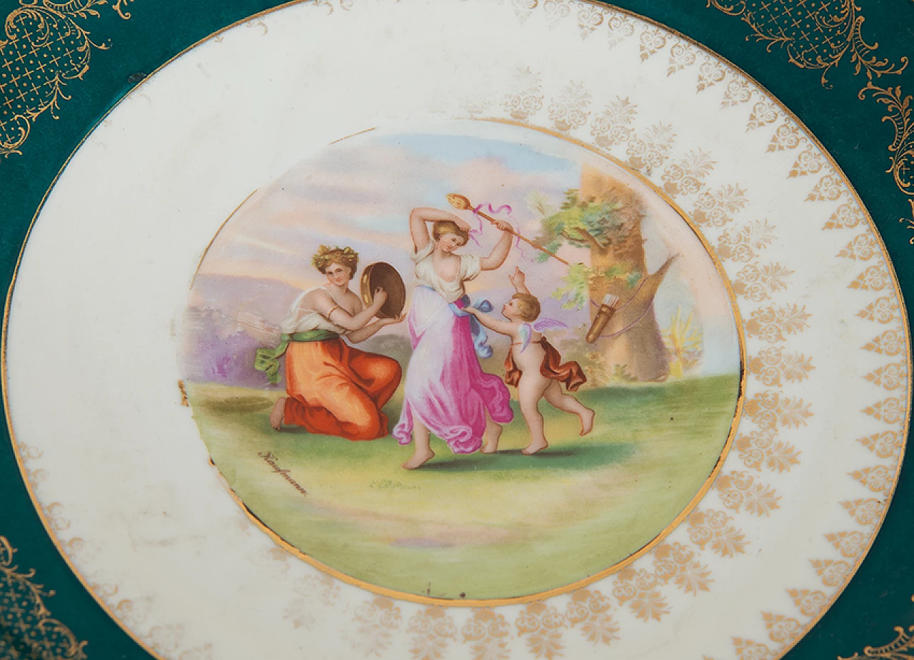 6 Piatti in porcellana di Vienna di Angelica Kauffmann, inizio '900 6