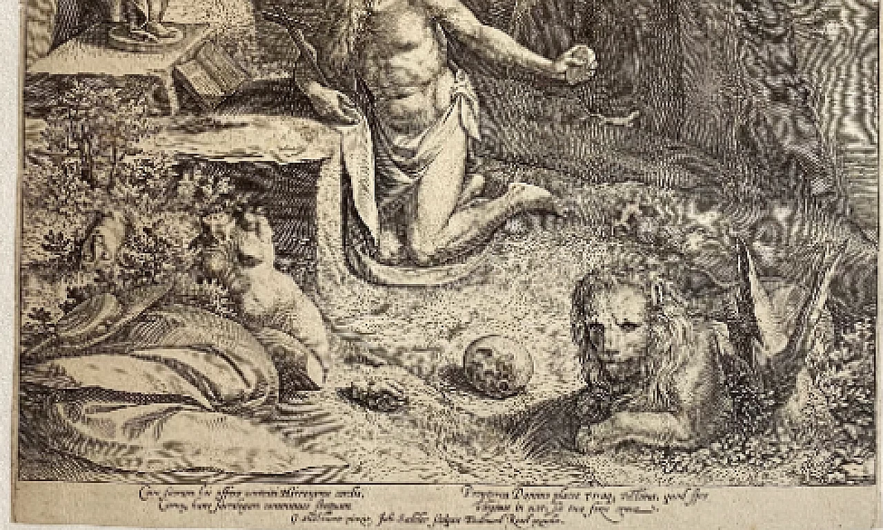 Johan Sadeler I, Saint Jerome, burin print, 16th century 3