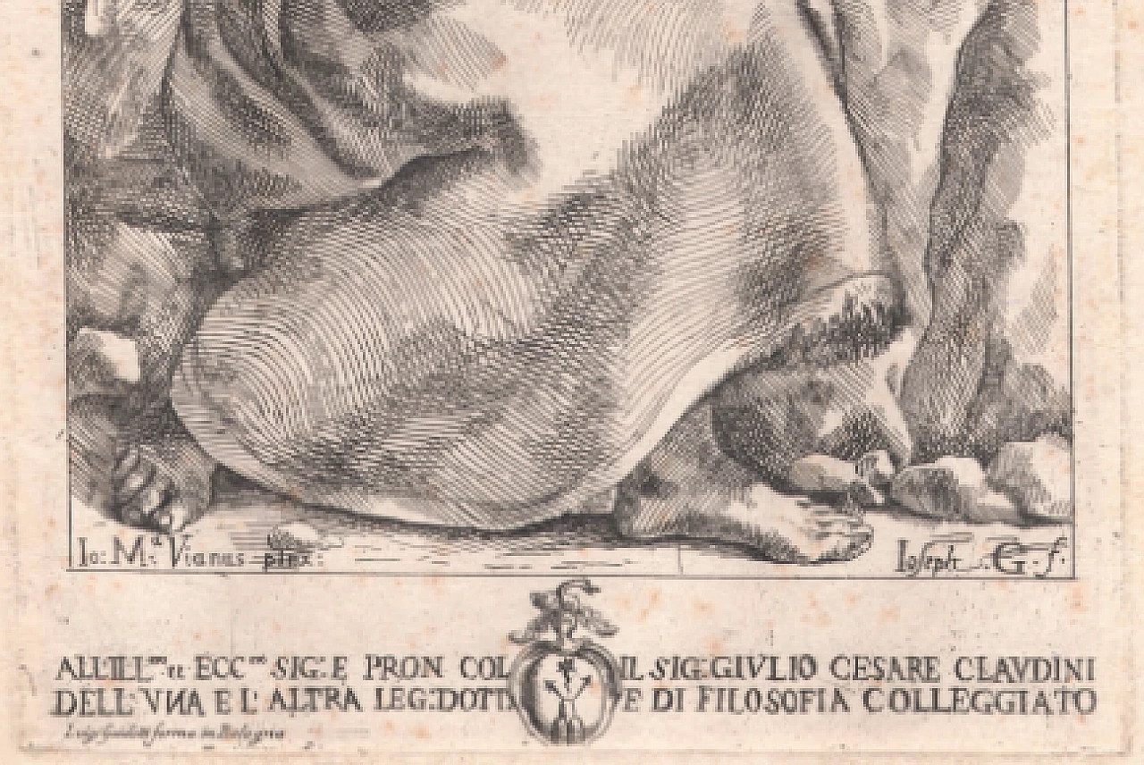 Giovanni Francesco Guidalotti, Saint Francis in the desert, etching, 18th century 2