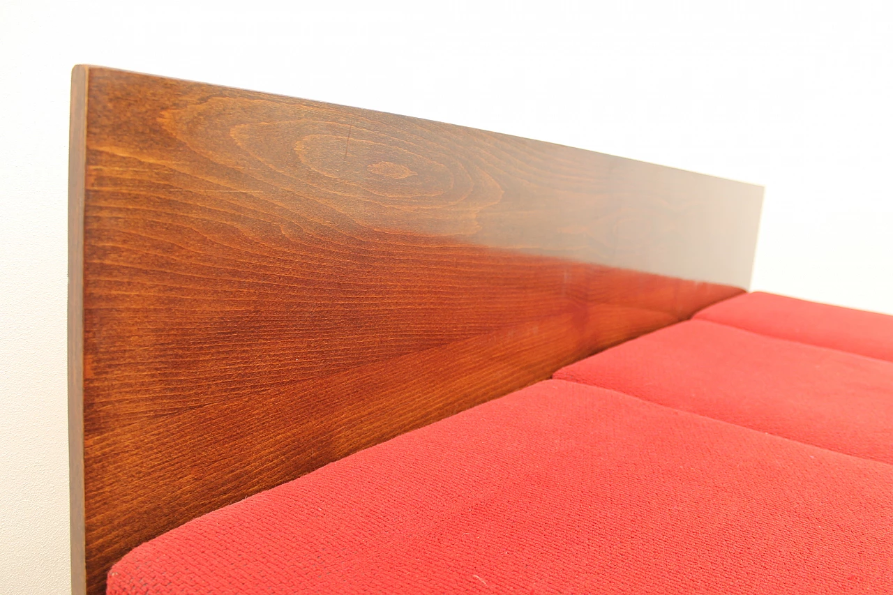 Walnut veneered folding sofa bed by Mier, 1960s 24