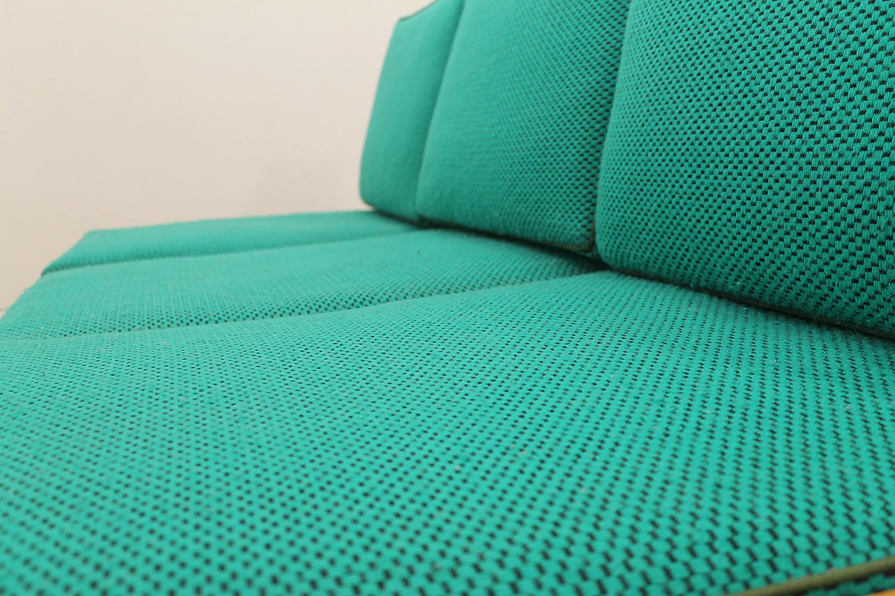 Beech and fabric folding sofa bed by Jitona, 1970s 11