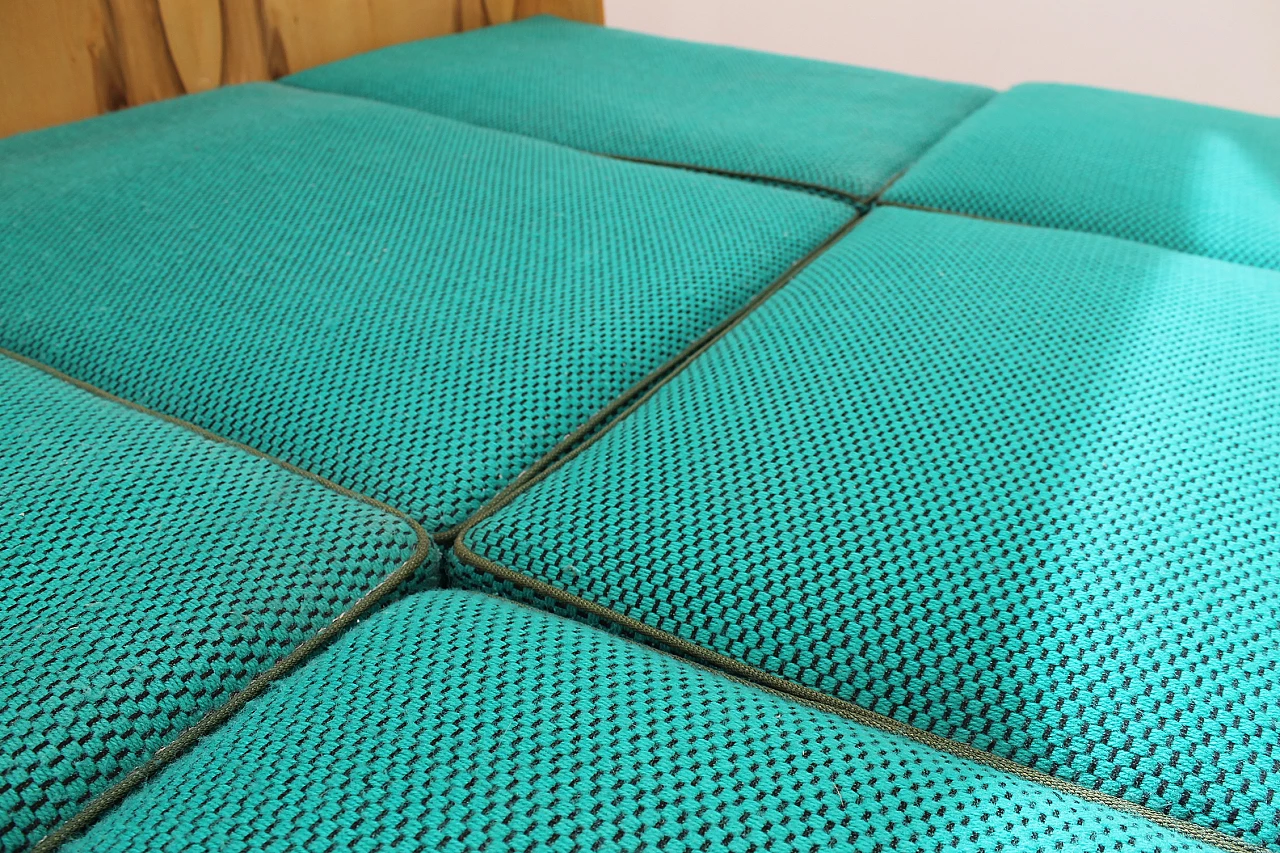 Beech and fabric folding sofa bed by Jitona, 1970s 25