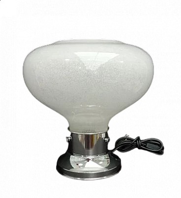 Lampada da tavolo in vetro di Murano lavorato a mano, anni '70