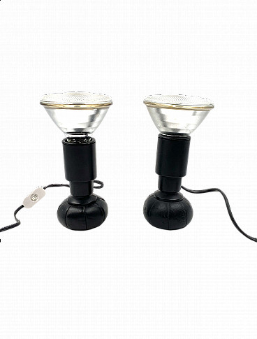 Pair of 600/C table lamps by Gino Sarfatti for Arteluce, 1960s