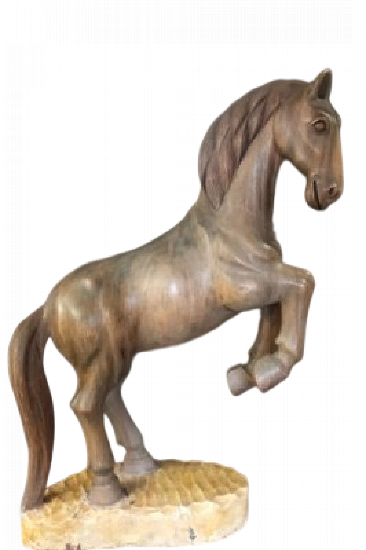 Scultura di cavallo in noce, anni '20 23