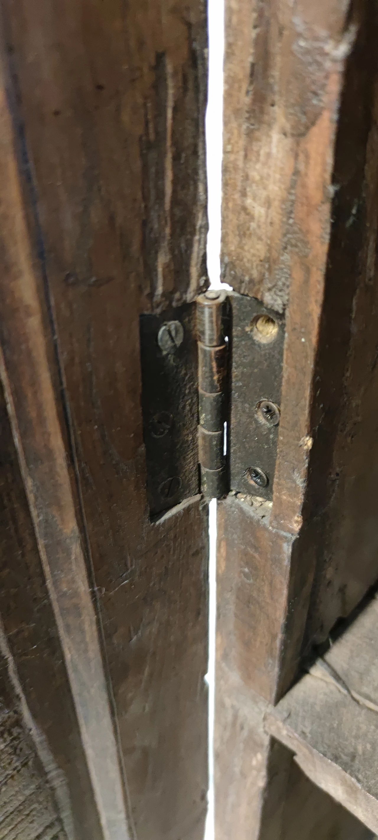 Armadio indiano in teak dipinto di verde, metà '800 8