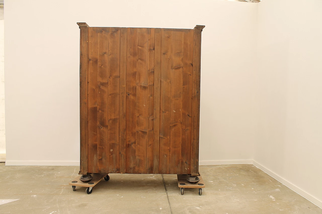 Armadio Barocco in quercia massiccio con intarsi in noce, fine '700 2