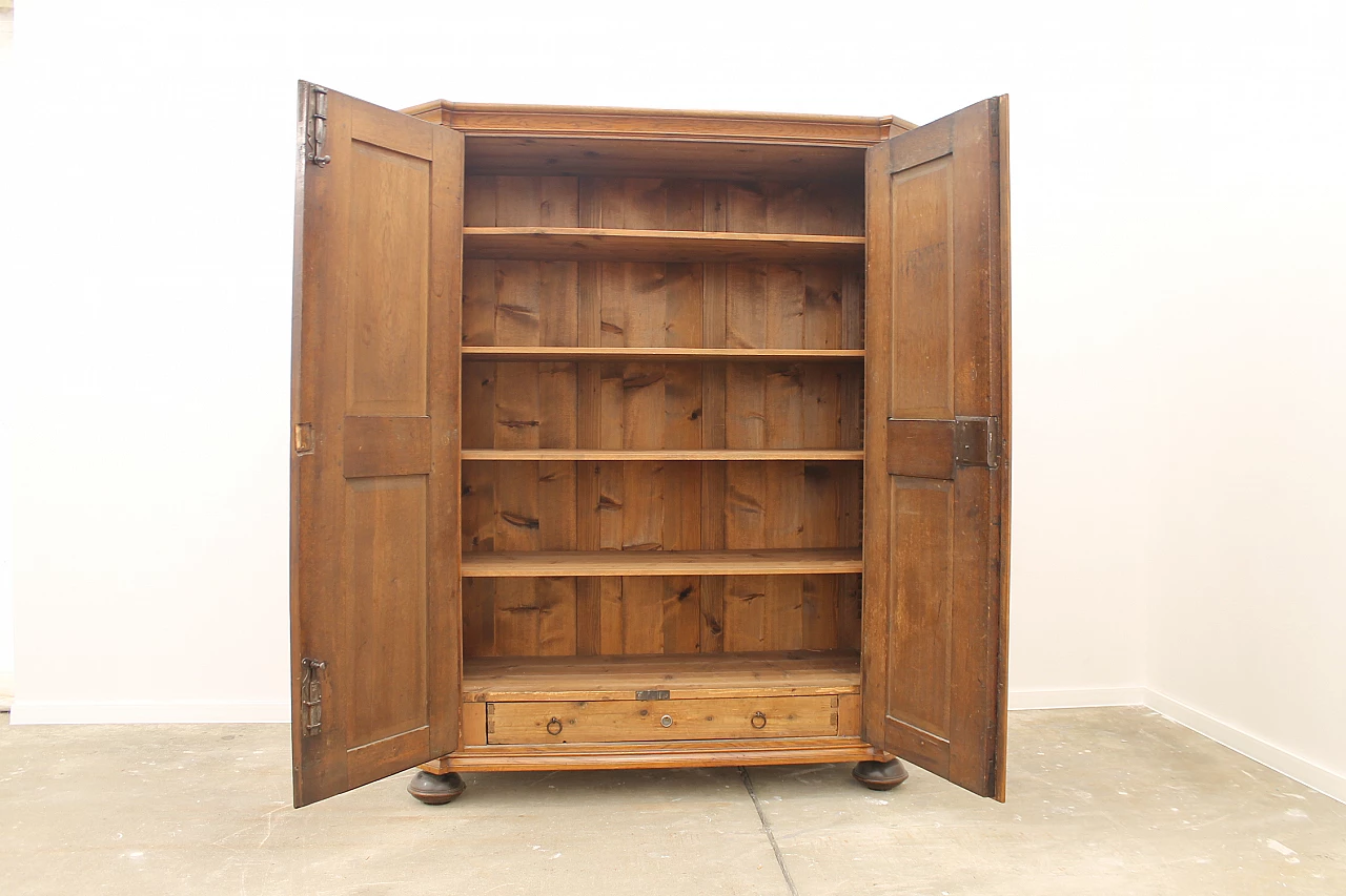 Armadio Barocco in quercia massiccio con intarsi in noce, fine '700 15