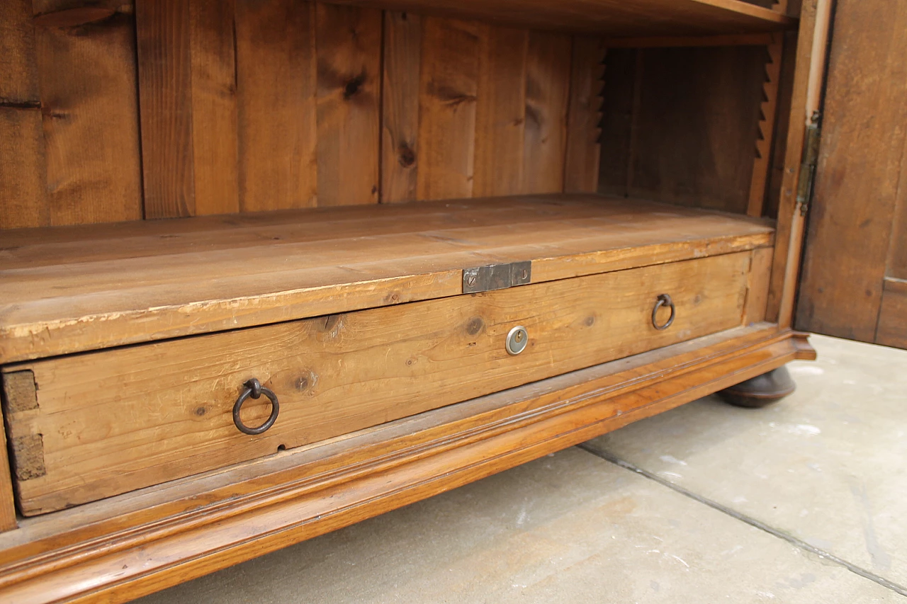 Armadio Barocco in quercia massiccio con intarsi in noce, fine '700 17