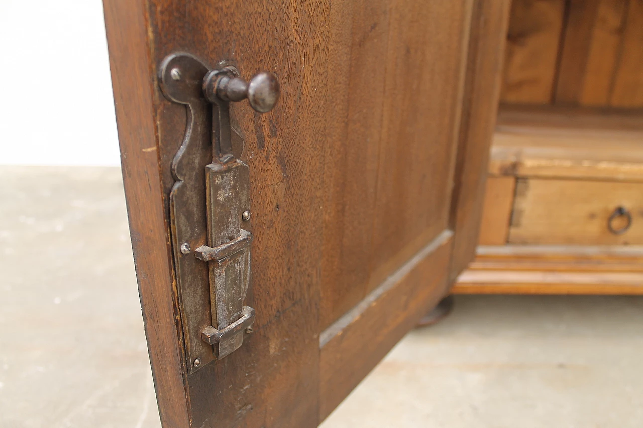 Armadio Barocco in quercia massiccio con intarsi in noce, fine '700 18