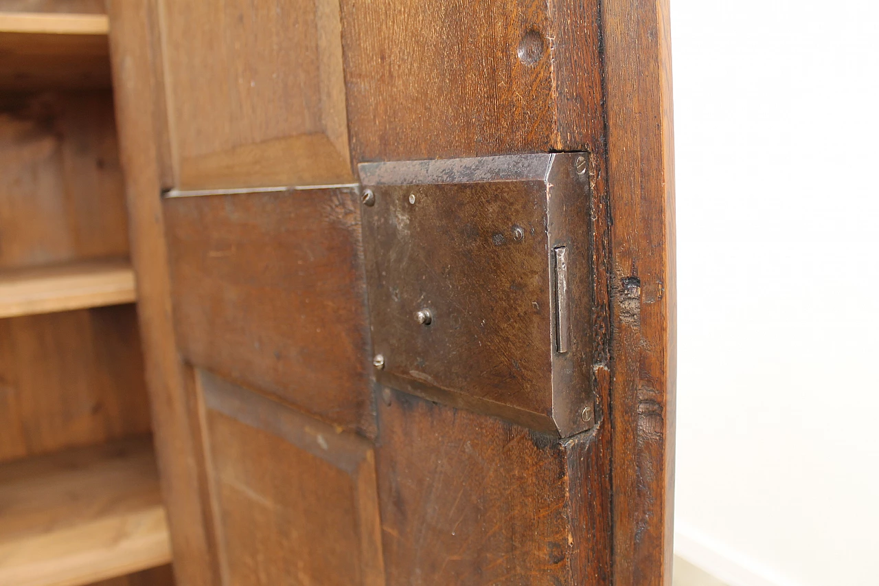 Armadio Barocco in quercia massiccio con intarsi in noce, fine '700 20