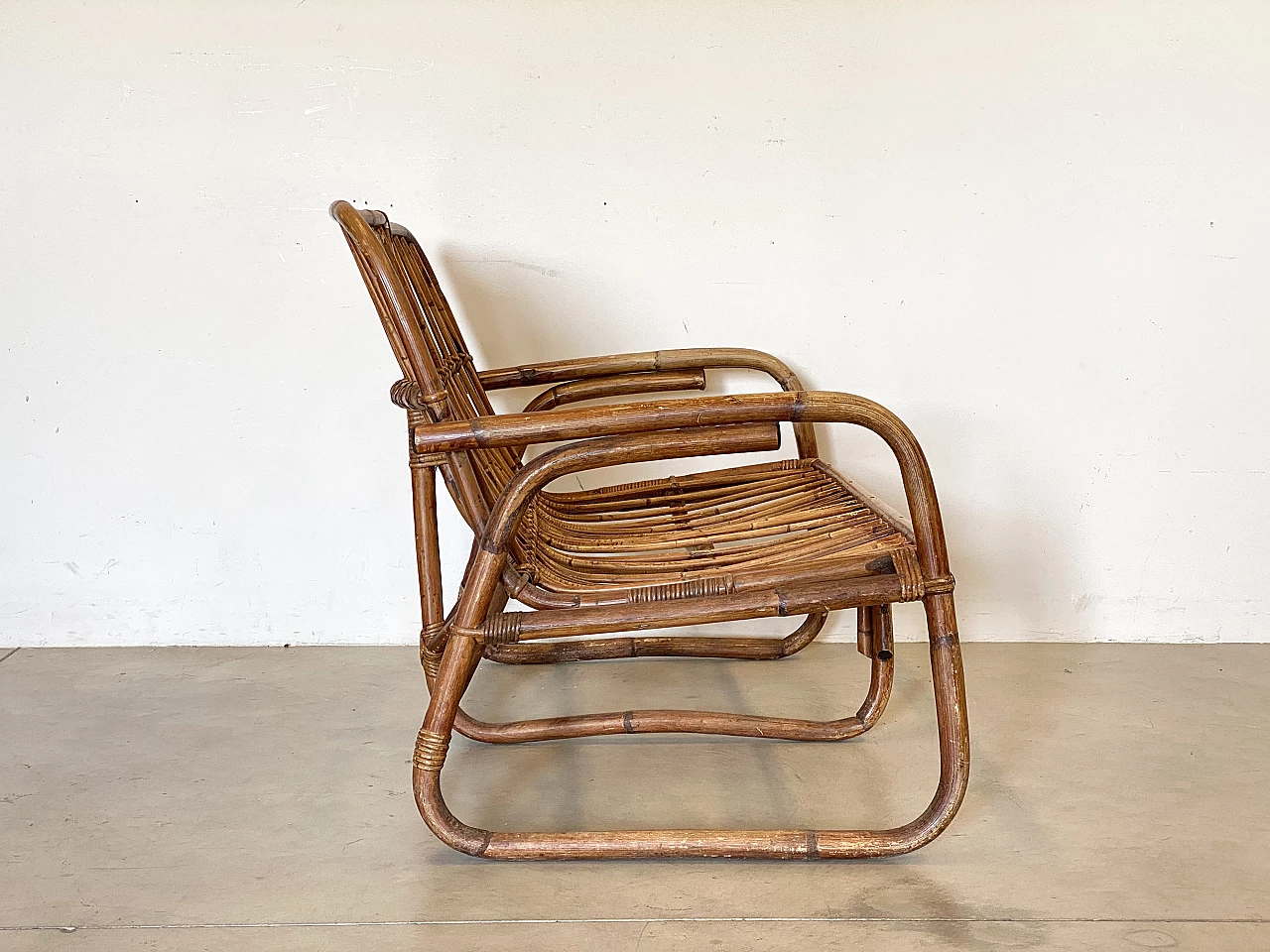 Bamboo sofa, 1970s 4