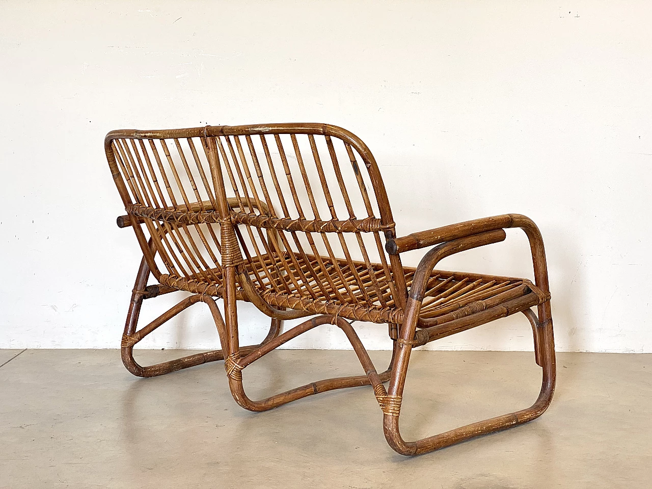 Bamboo sofa, 1970s 5