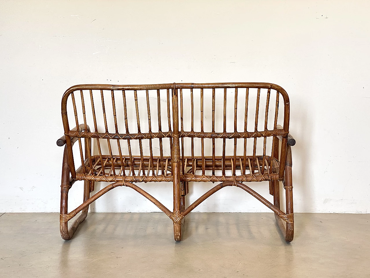 Bamboo sofa, 1970s 6