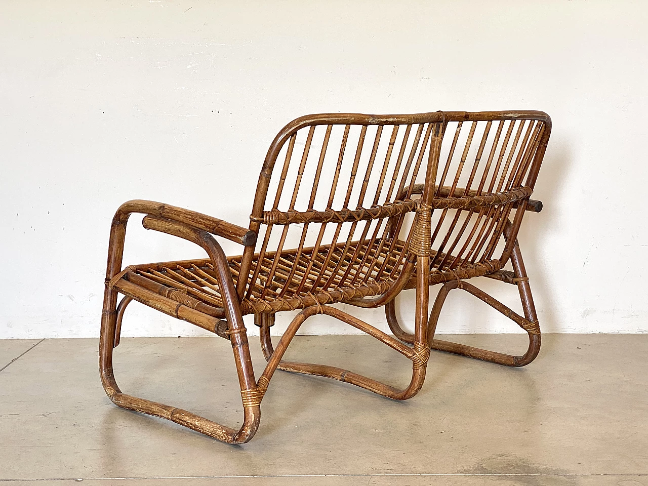 Bamboo sofa, 1970s 7