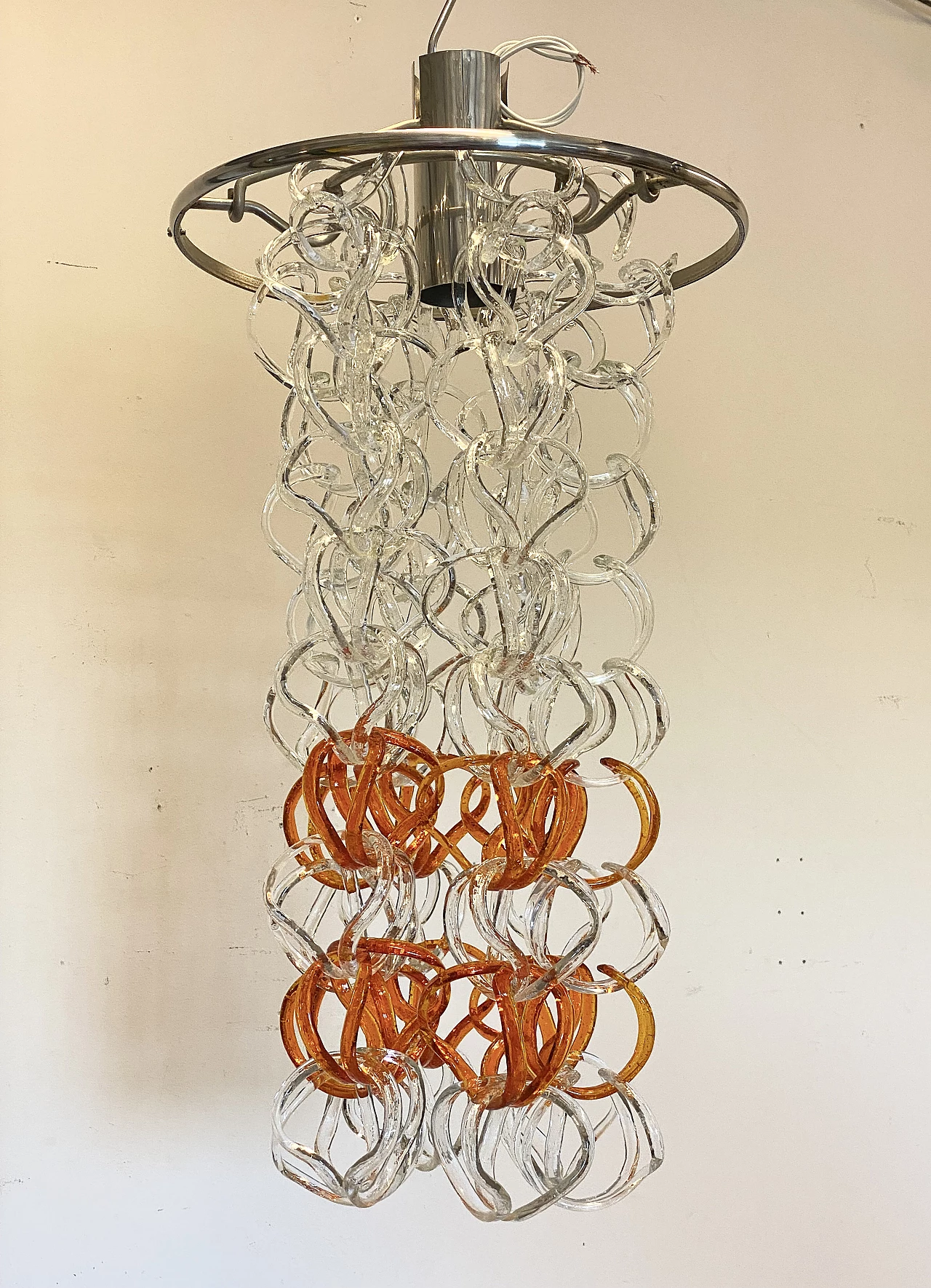 Giogali chandelier by Angelo Mangiarotti for Vistosi, 1960s 12