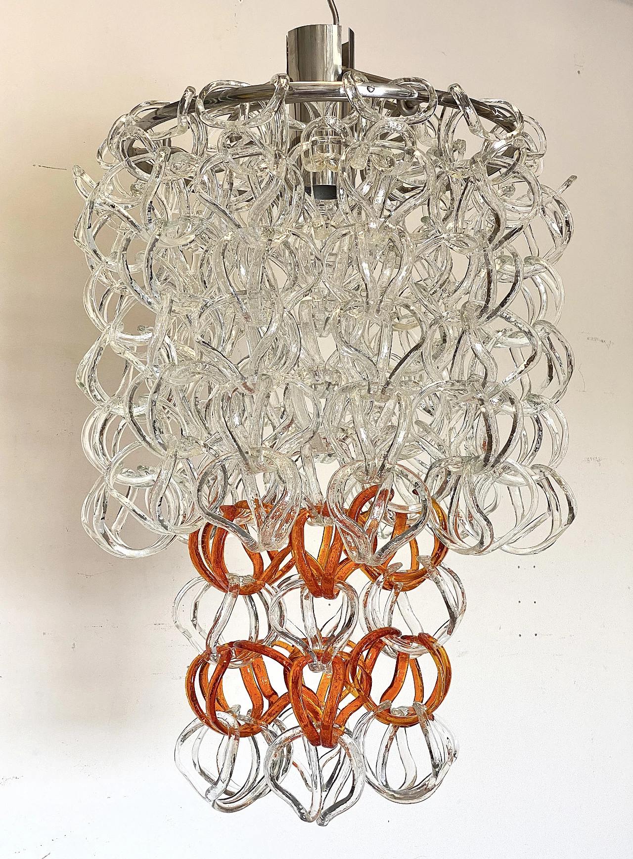 Giogali chandelier by Angelo Mangiarotti for Vistosi, 1960s 15