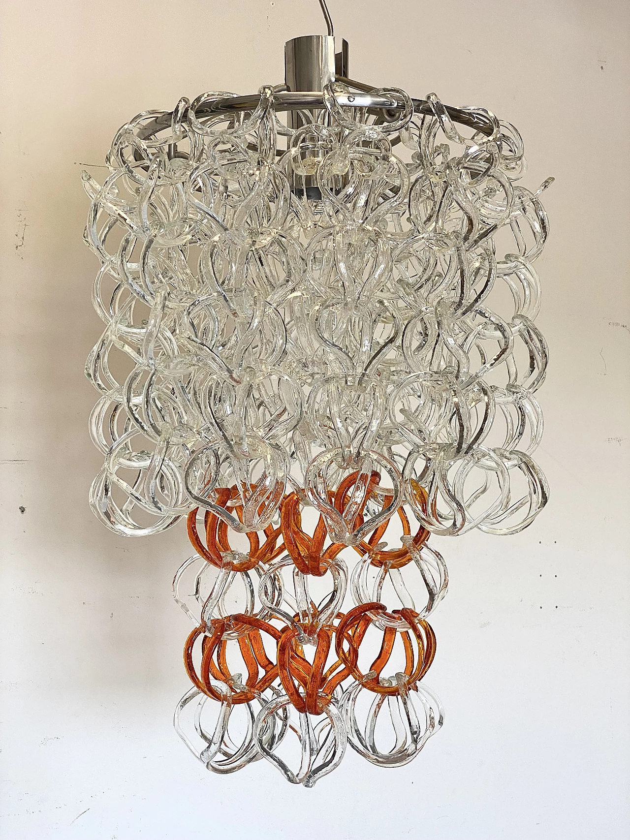 Giogali chandelier by Angelo Mangiarotti for Vistosi, 1960s 16