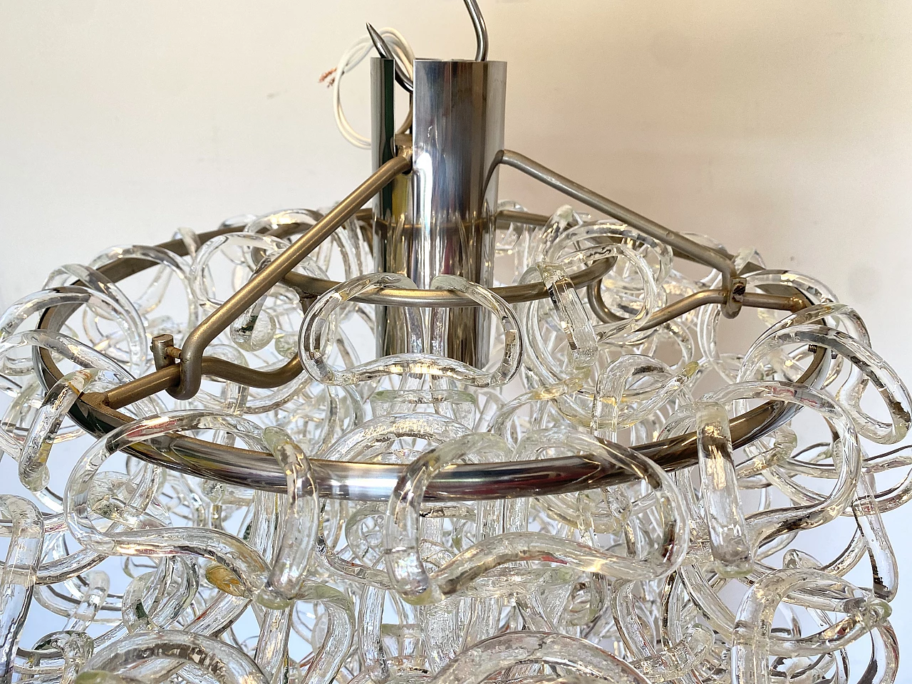 Giogali chandelier by Angelo Mangiarotti for Vistosi, 1960s 22