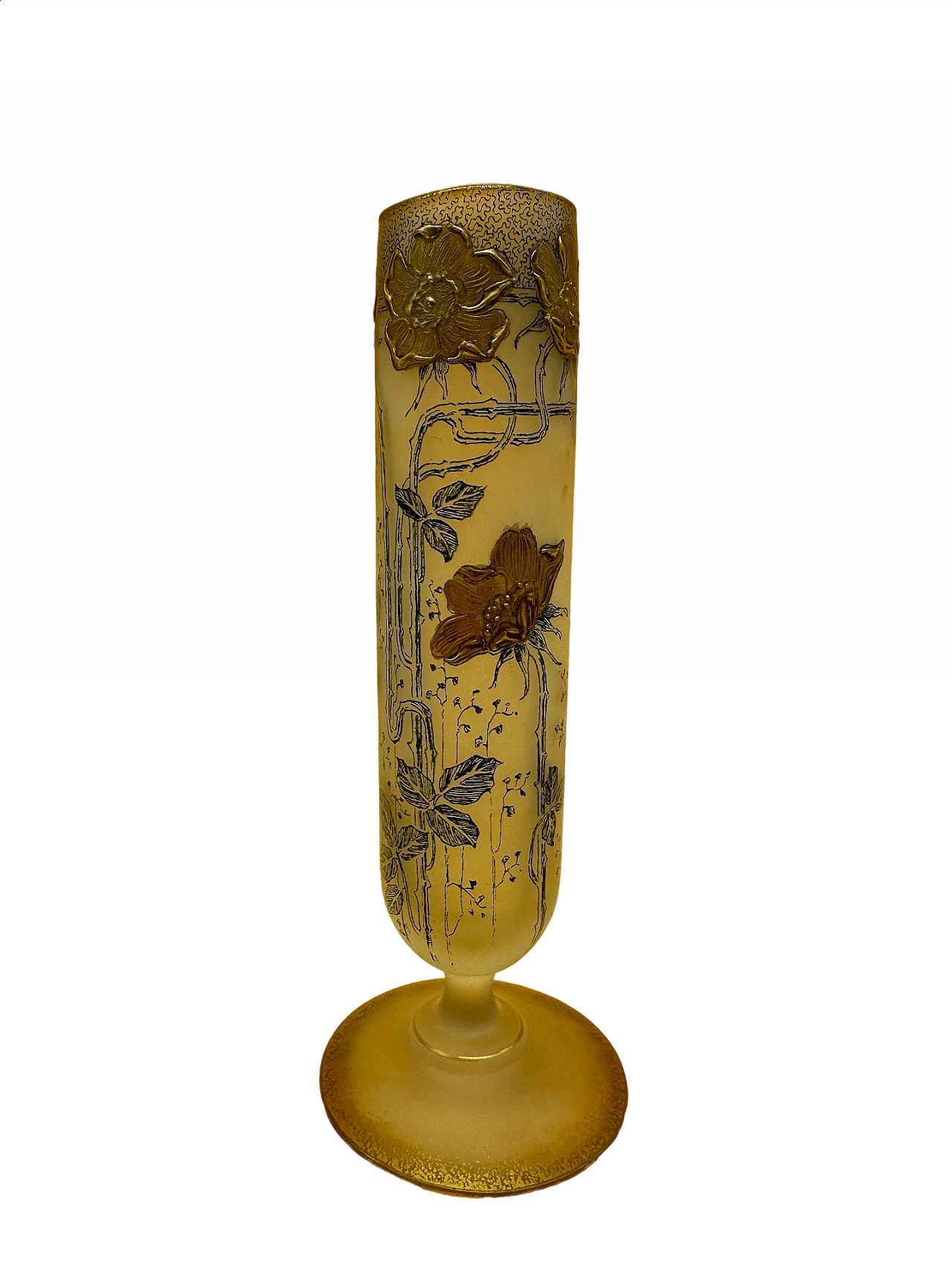 Vaso in vetro con papaveri 4