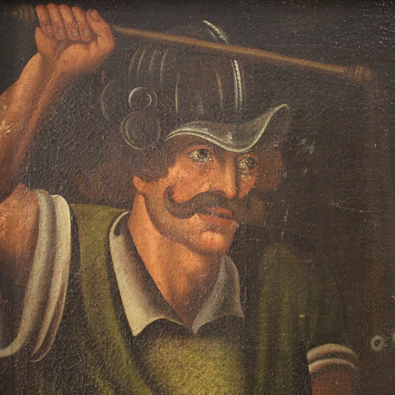 Dipinto di Flagellazione di Gesù, olio su tela, '600 7