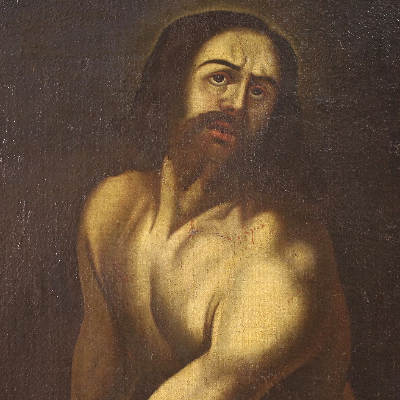 Dipinto di Flagellazione di Gesù, olio su tela, '600 9