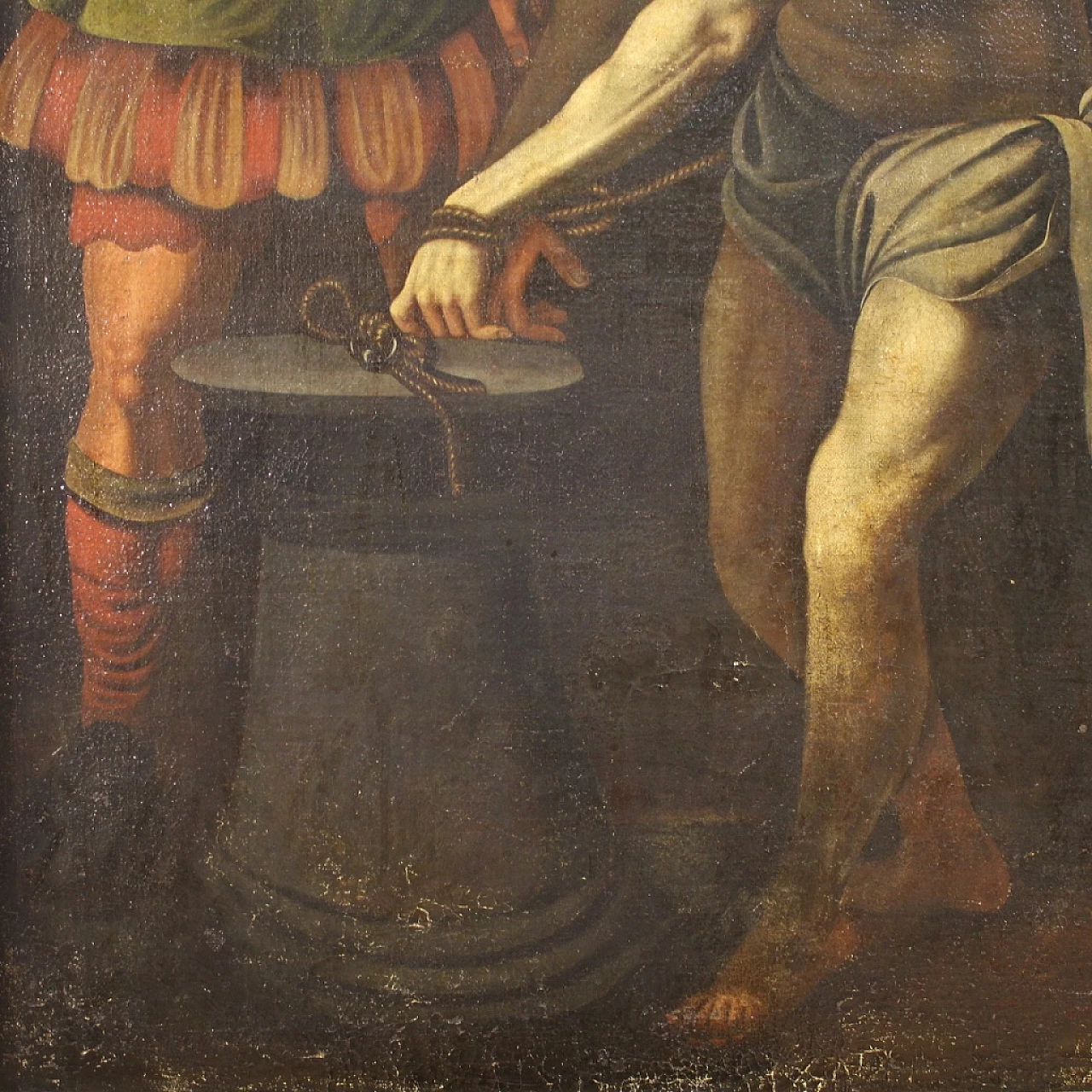 Dipinto di Flagellazione di Gesù, olio su tela, '600 10