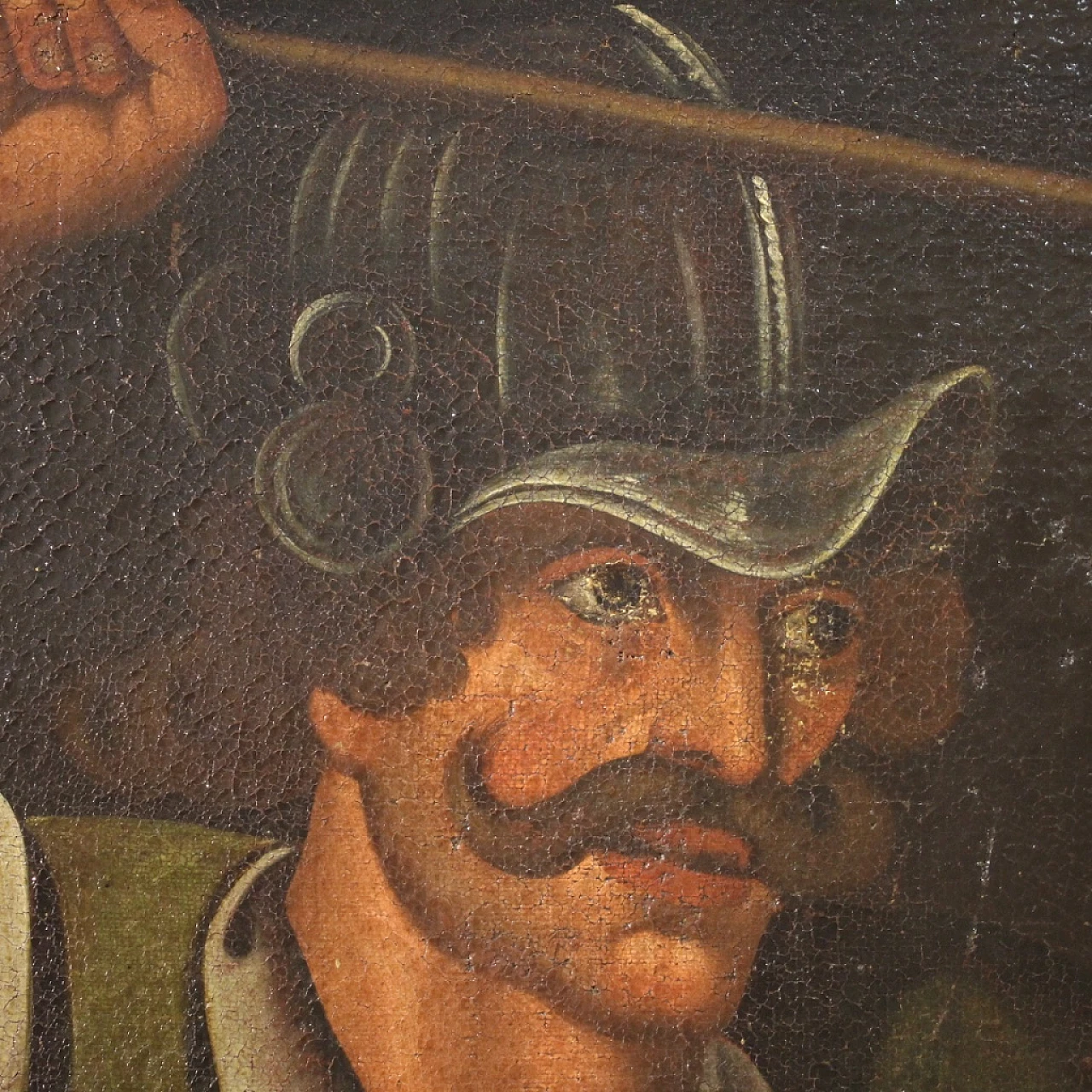 Dipinto di Flagellazione di Gesù, olio su tela, '600 11